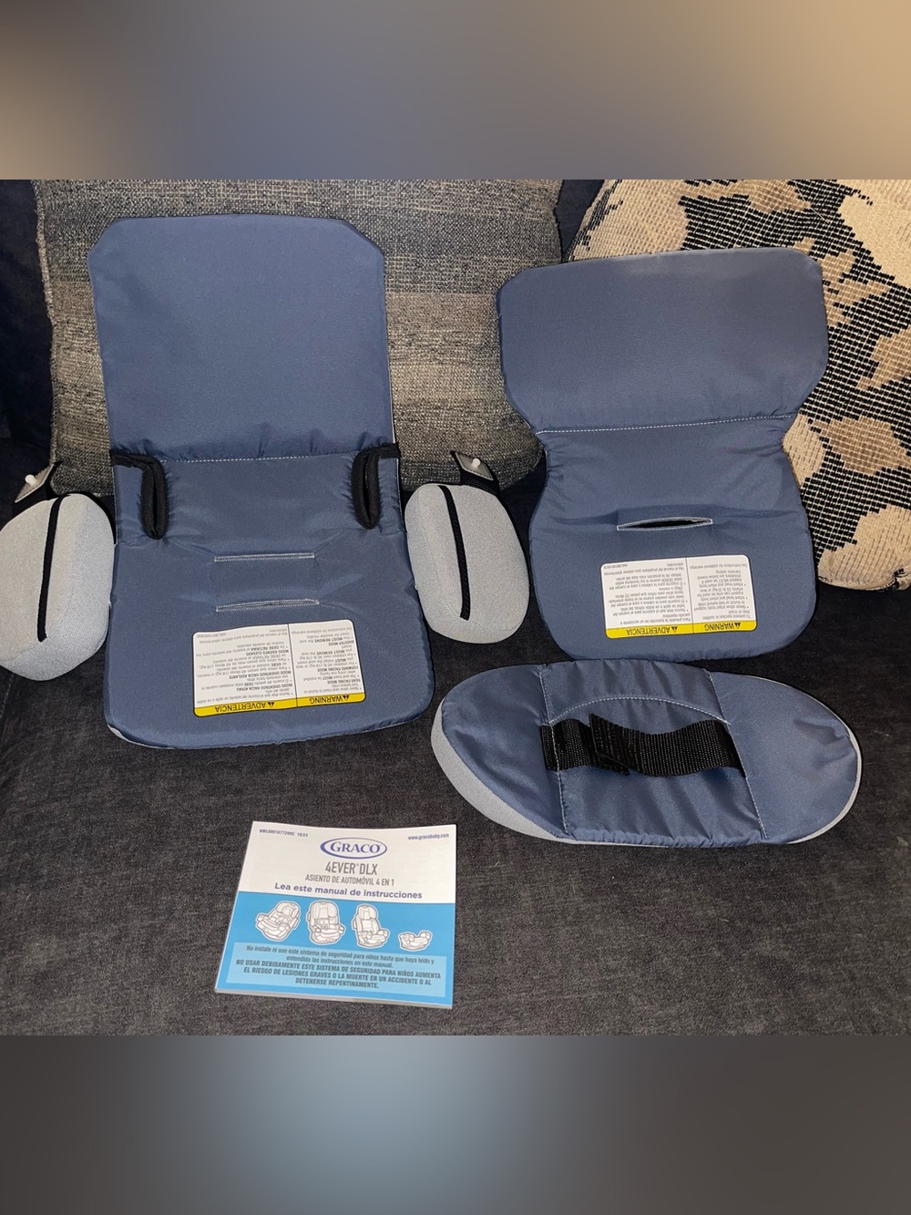 4ever DLX Replacement Seat Pads in Maddox blue - Picture 2 of 2